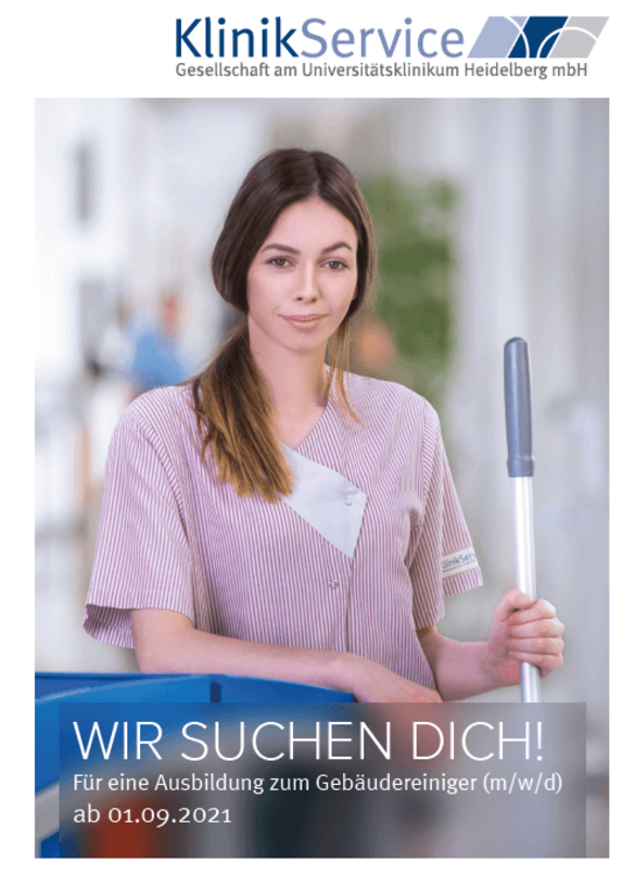 Flyer Ausbildung Gebäudereinigung